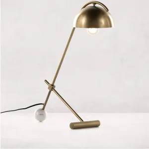 Becker Table Lamp, Charcoal/White