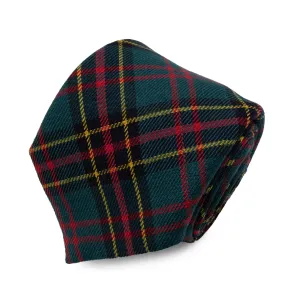 Cravatta in Lana - GREEN-YELLOW CHECK TARTAN