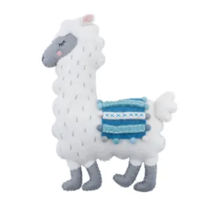 Cute Llama Cushion - blue