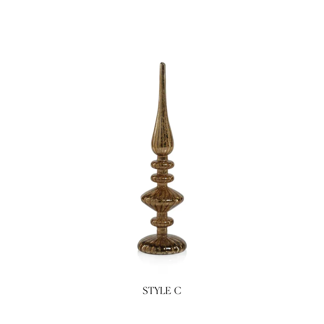 Decorative LED Finial - Antique Gold