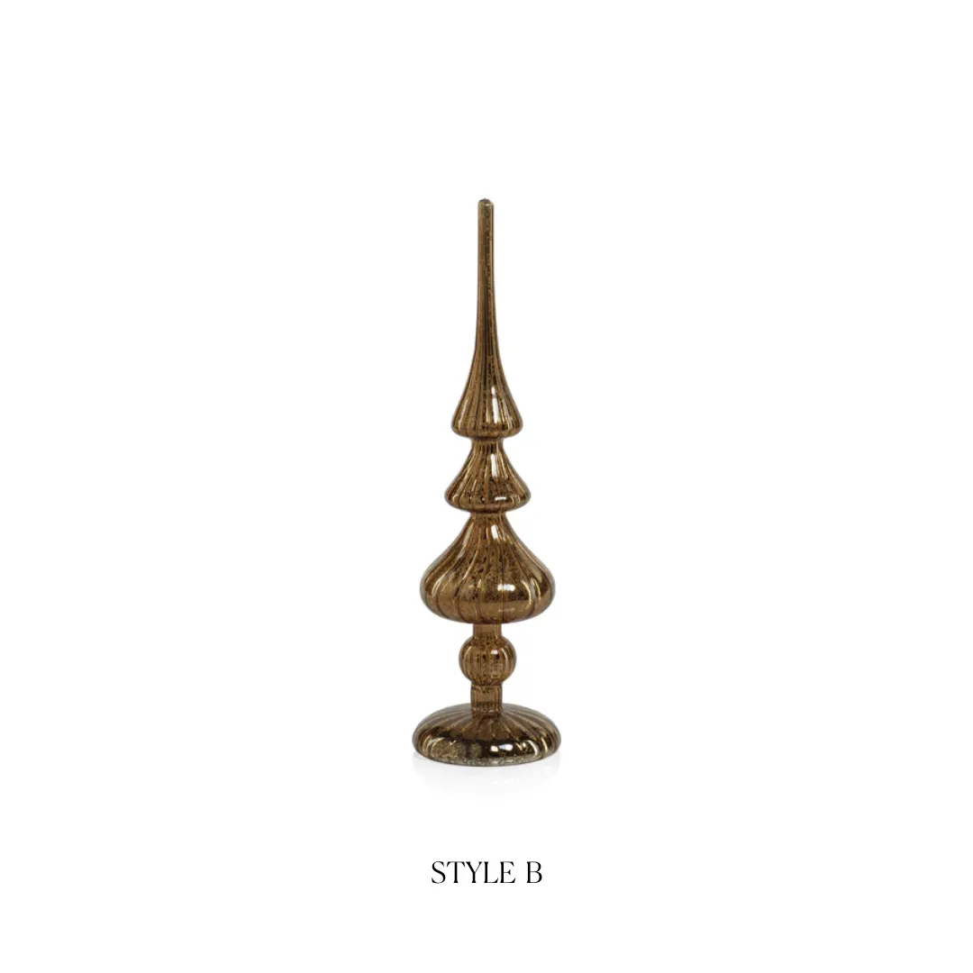 Decorative LED Finial - Antique Gold