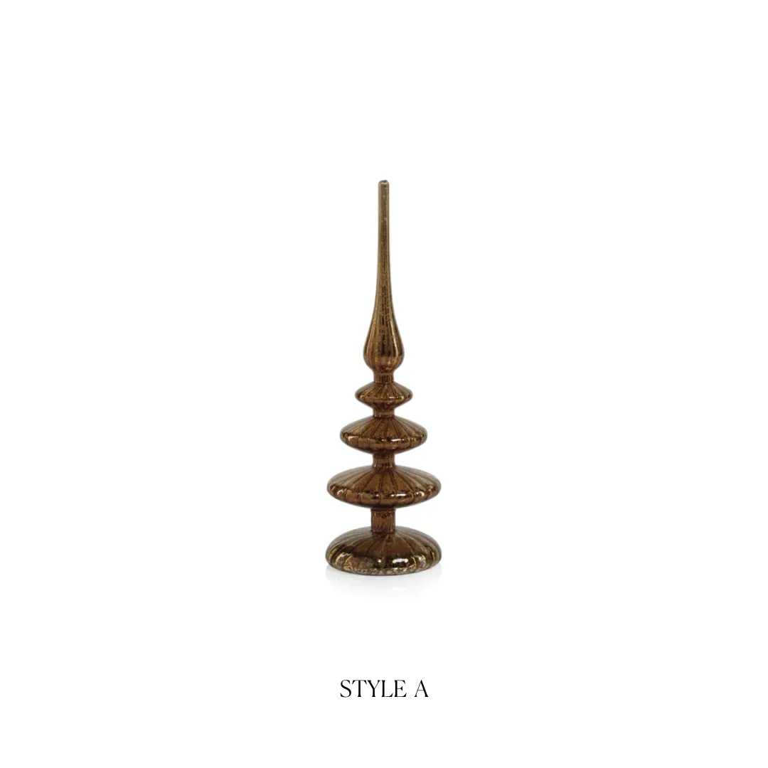 Decorative LED Finial - Antique Gold