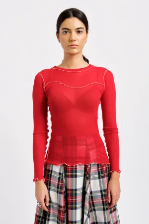 Delia Top Red