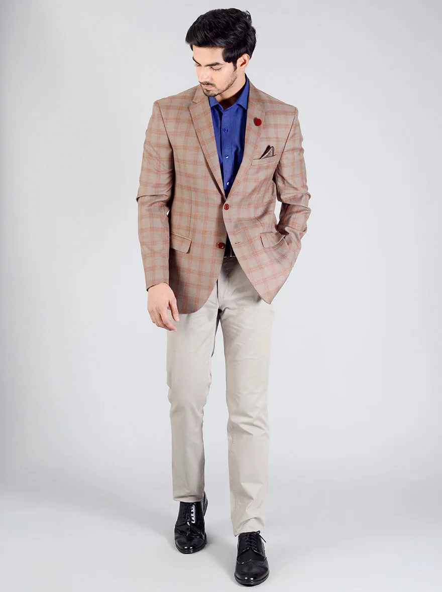 Grey & Brown  Blazer | JB Studio