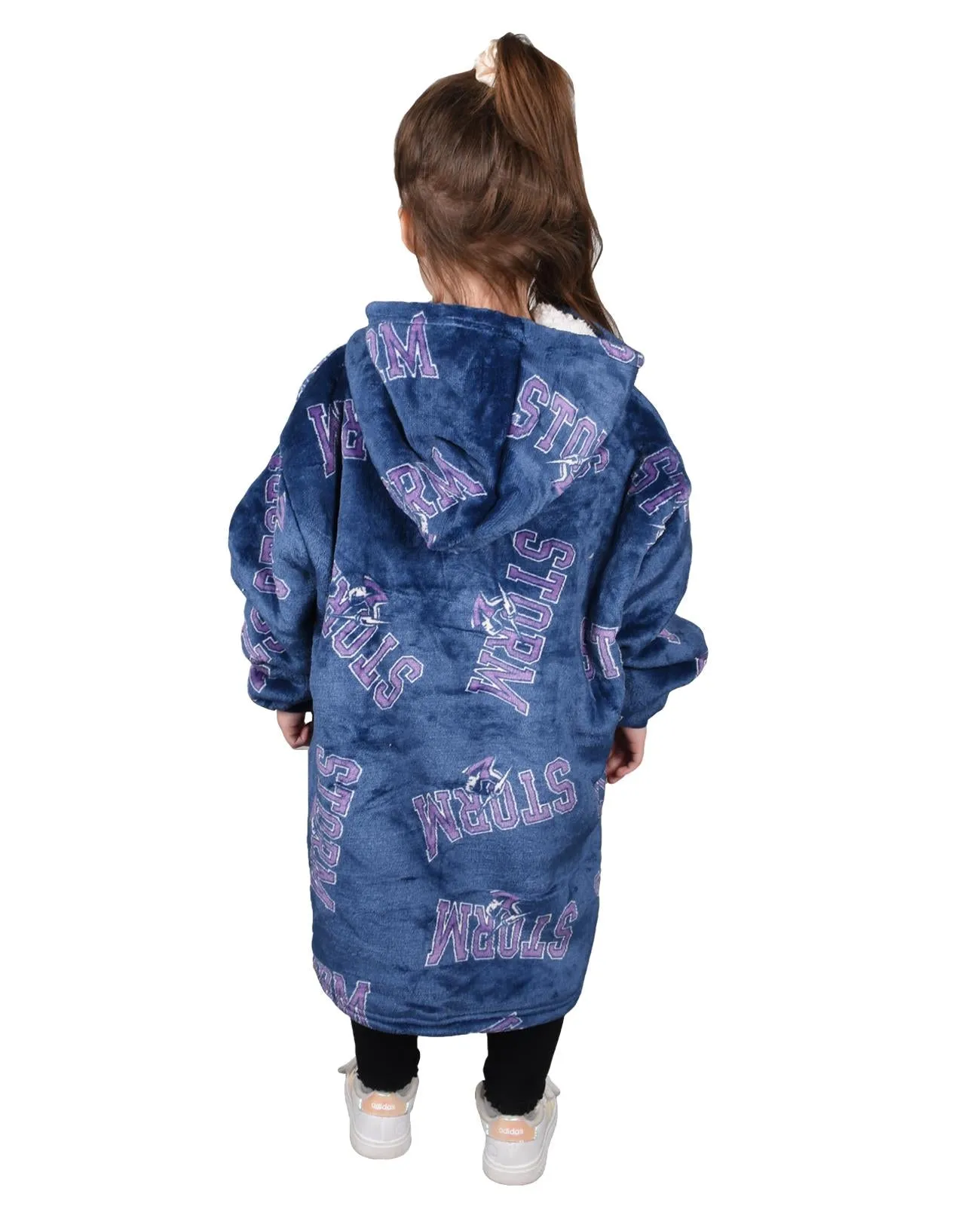 Kids Blanket Hoodie Storm