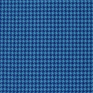 Light Blue and Navy Blue Dogtooth Wool Blend Suiting