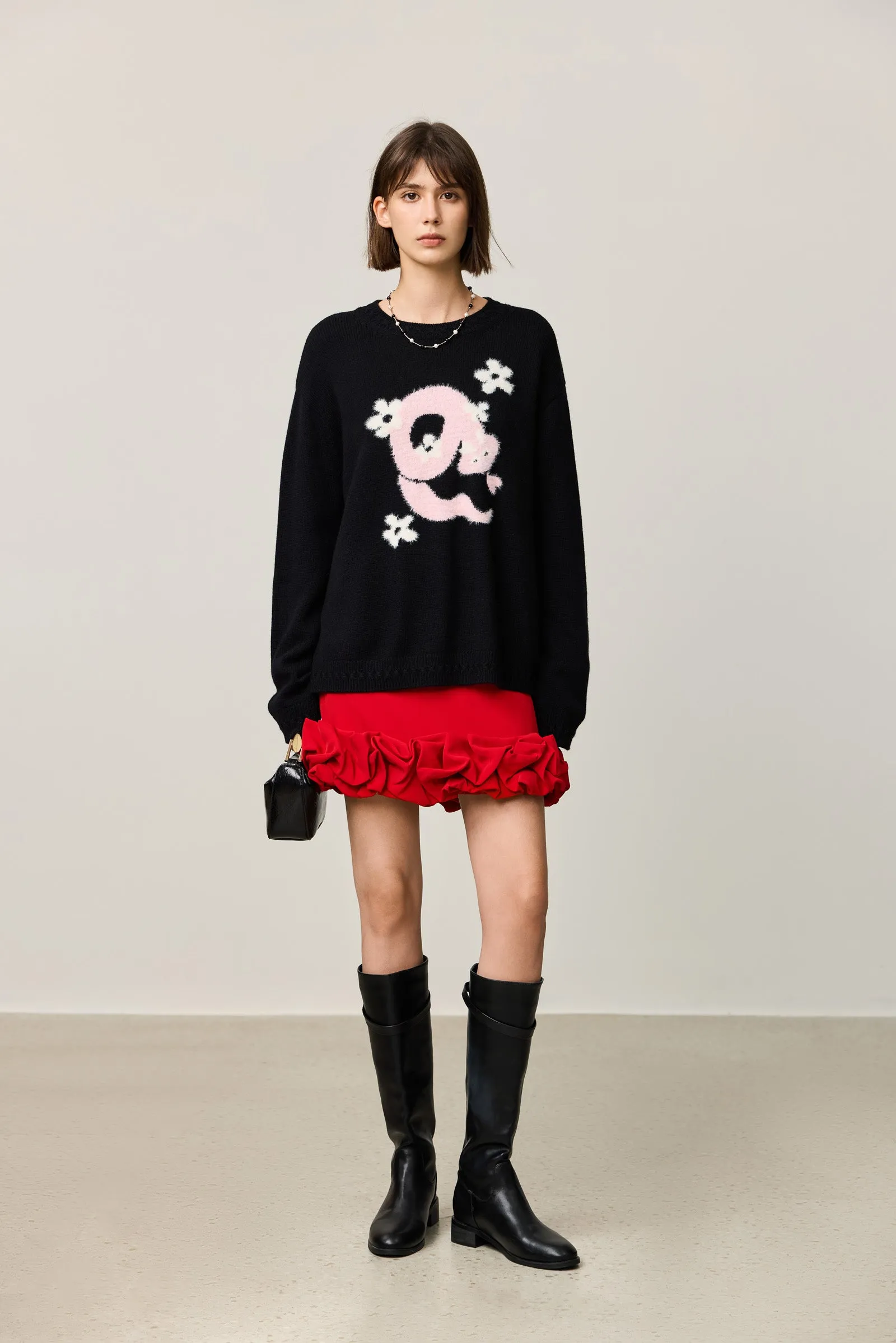 LILY Zodiac Wool Crewneck Sweater