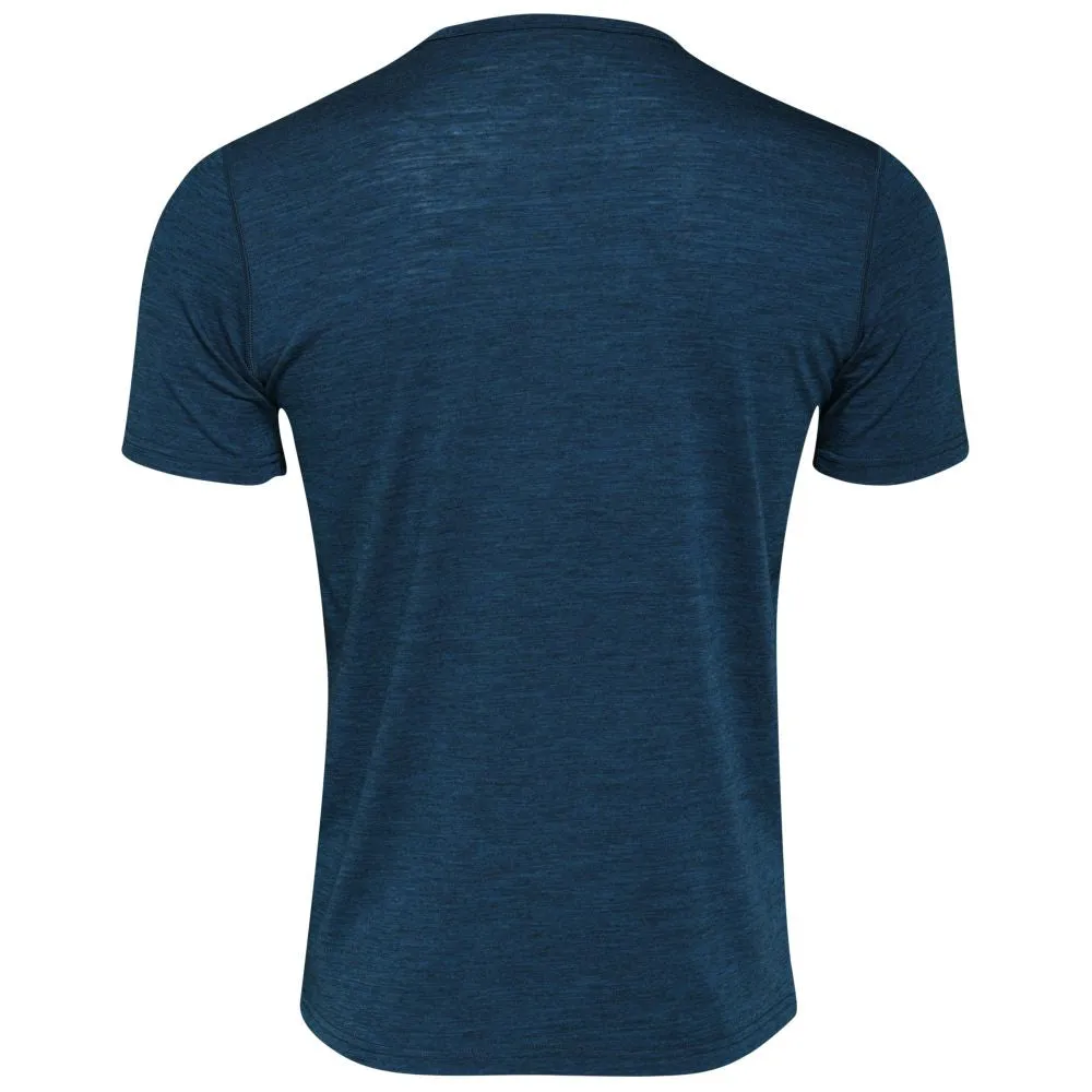 Mens Merino 150 Mountains Tee (Petrol/Lime)