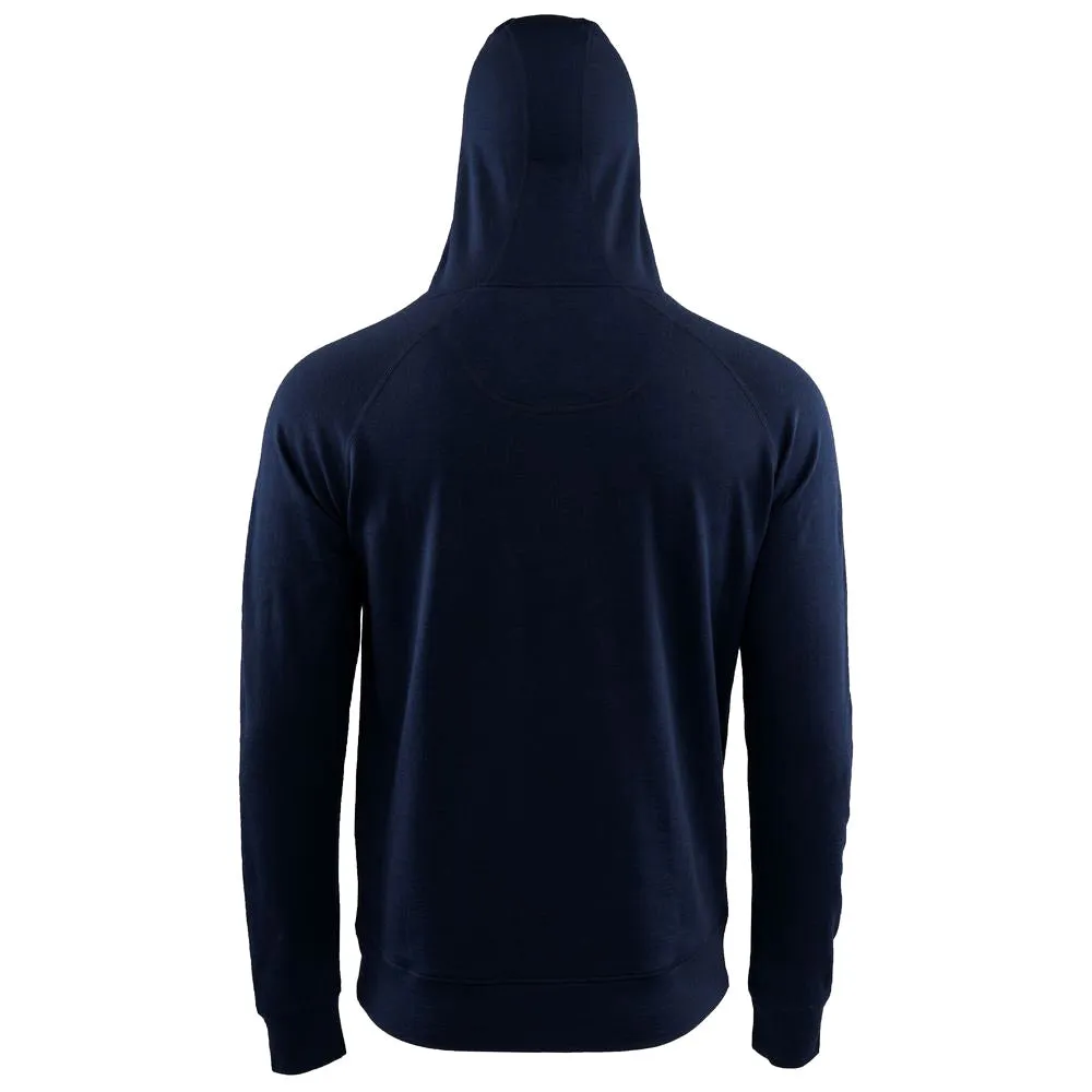 Mens Merino 260 Lounge Hoodie (Navy/Smoke)