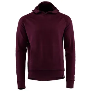 Mens Merino 260 Lounge Hoodie (Wine/Navy)