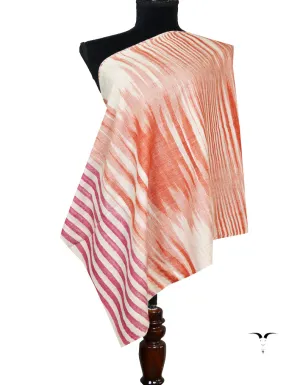 multicoloured striped pashmina stole 8476