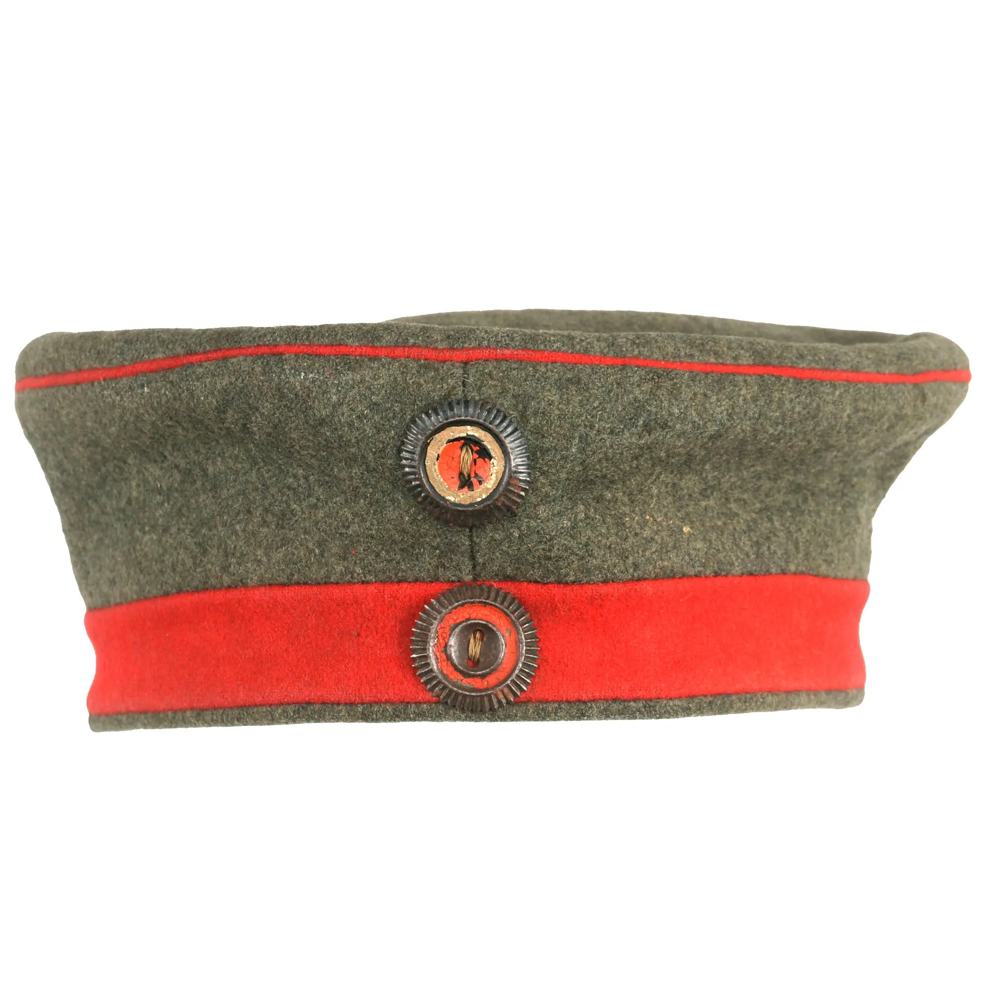 Original Imperial German WWI Unit Marked M1907 Feldmütze Field Cap with Württemberg Cockade