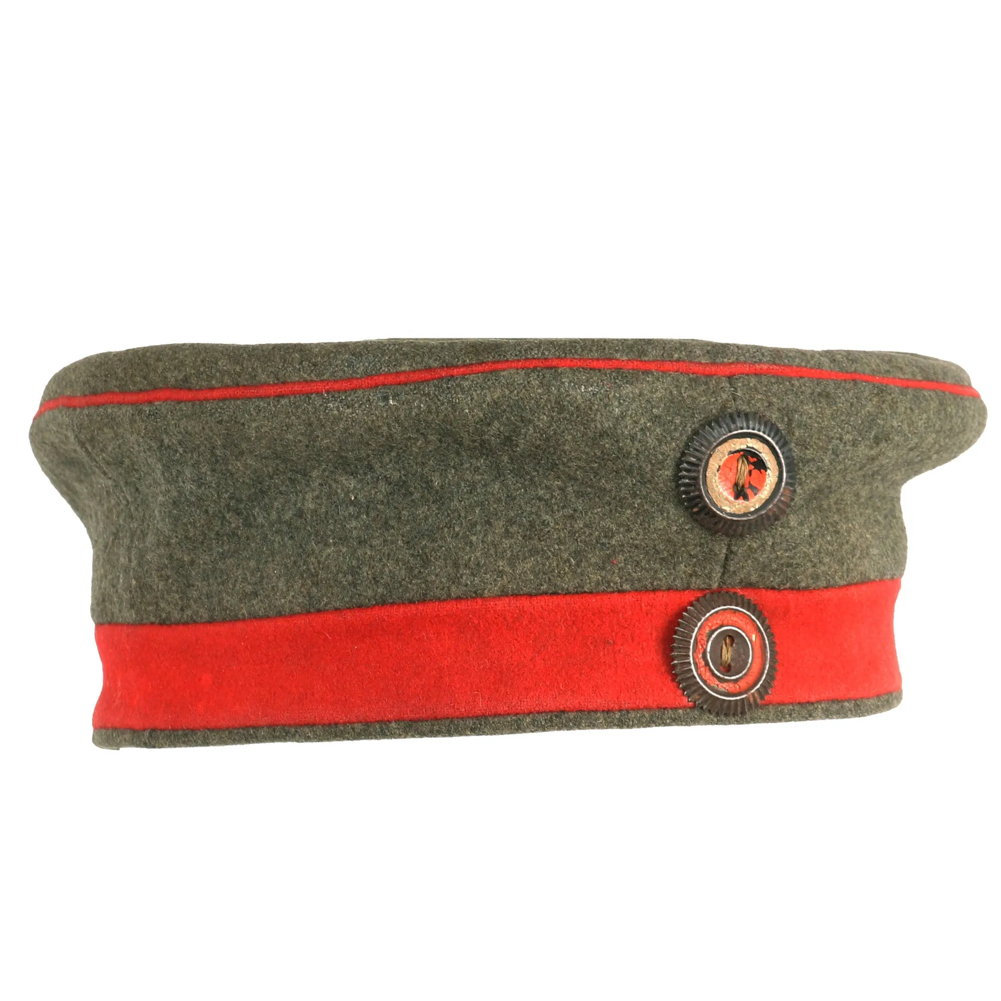 Original Imperial German WWI Unit Marked M1907 Feldmütze Field Cap with Württemberg Cockade