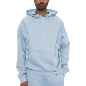 Powder Blue Pure Cotton Hoodie