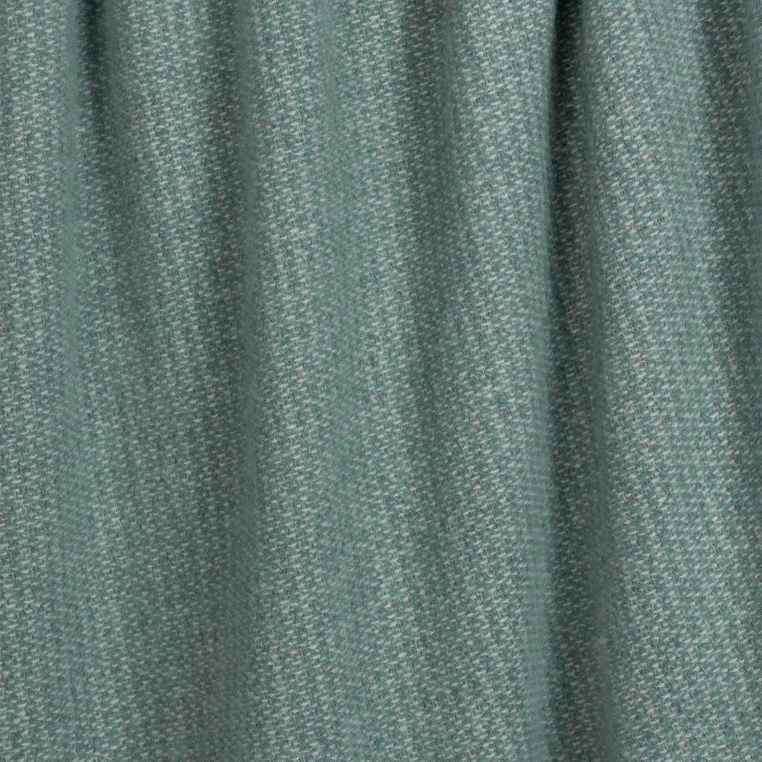 Pure New Wool Throw Aqua & Grey