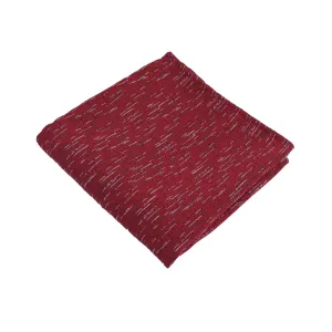 Red Wool Textured Pocket Square