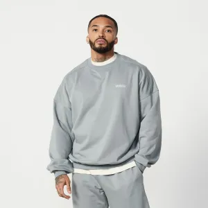 Vanquish Essential Steel Grey Oversized Sweatshirt