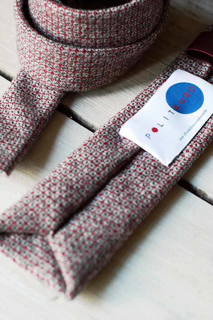 Wool Tie Red